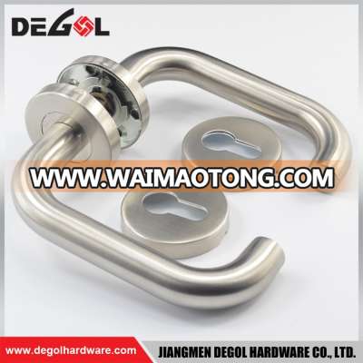 Custom made double sided solid lever china manufacturer stainless steel modern door handles and knobs